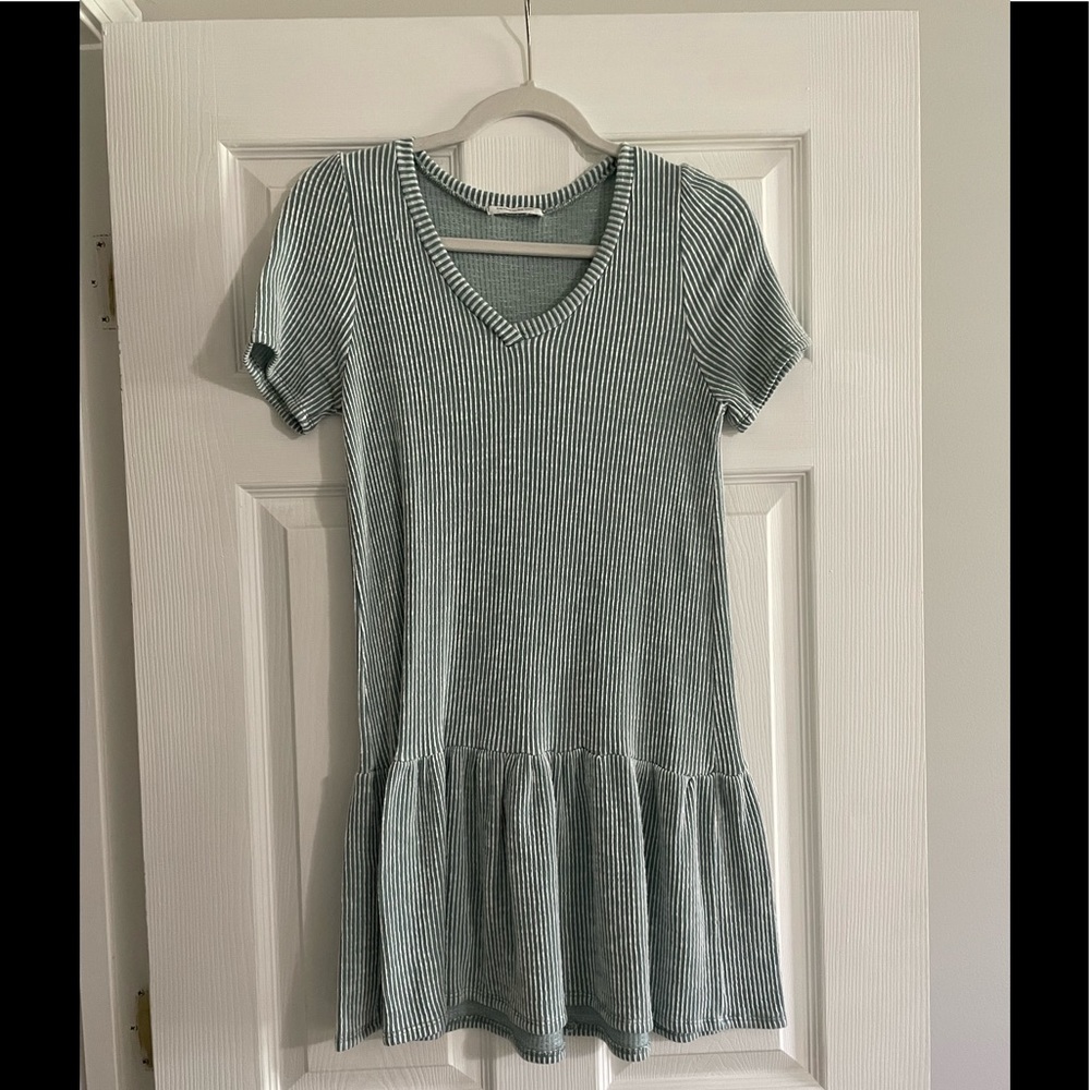Cute Green and White Dress